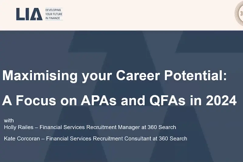 Maximising Your Career Potential: A focus on APAs and QFAs